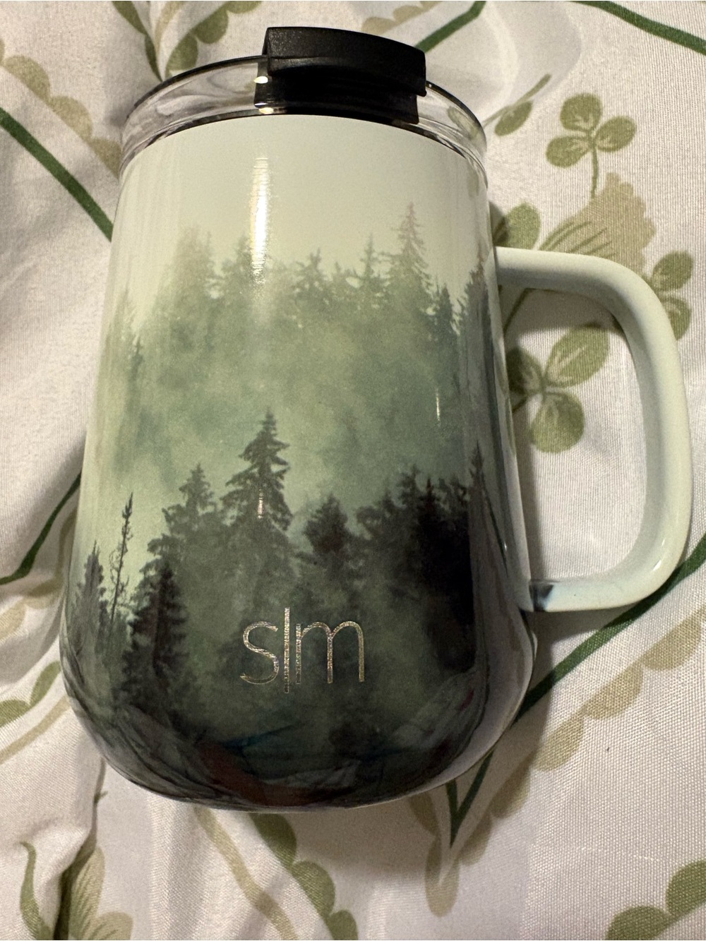 SIM Forest Green Insulated Travel Mug with Handle